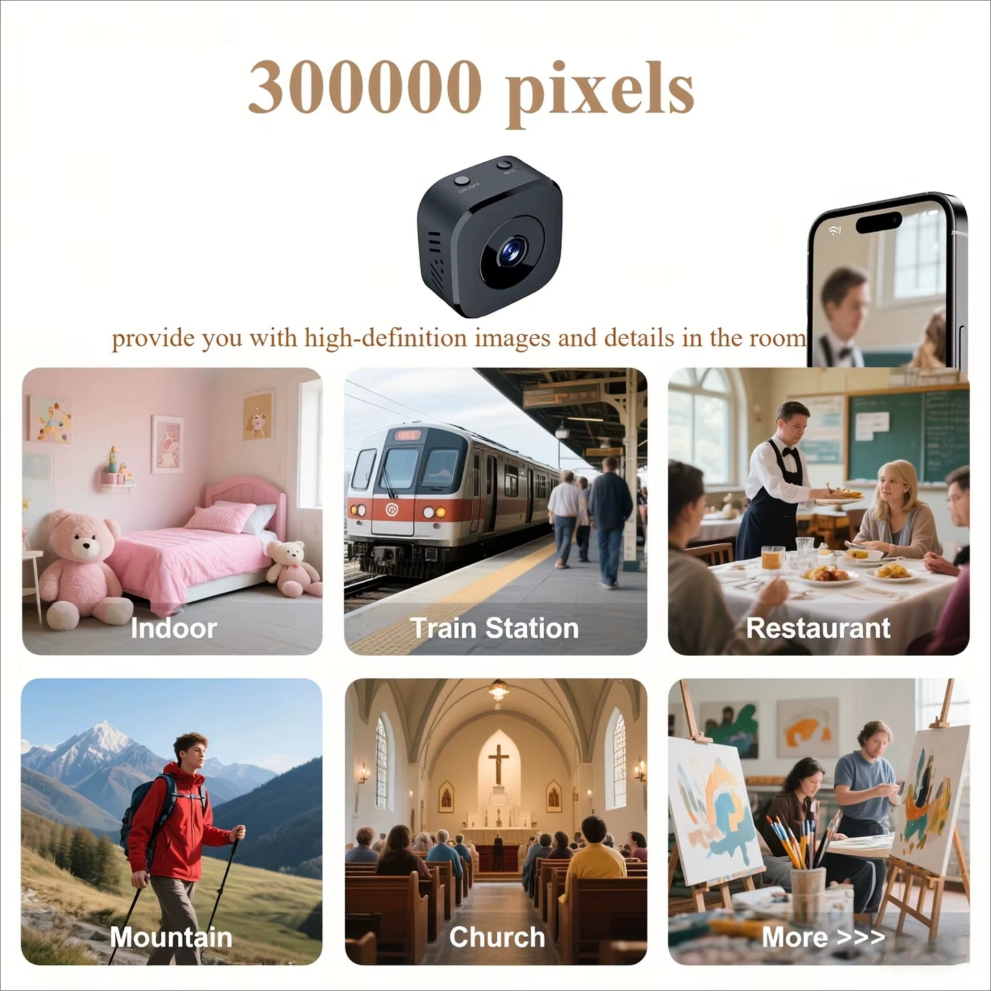 The GuardVision™ delivers professional-grade surveillance in a discreet, compact frame. Featuring Full-Color Night Vision, it captures vivid detail even in total darkness.
